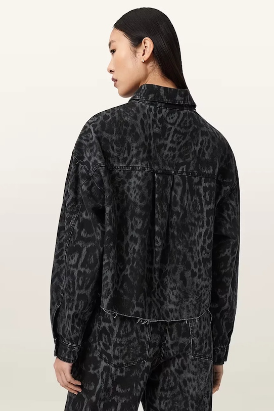 AllSaints farmering NICKY W121PE fekete SS26