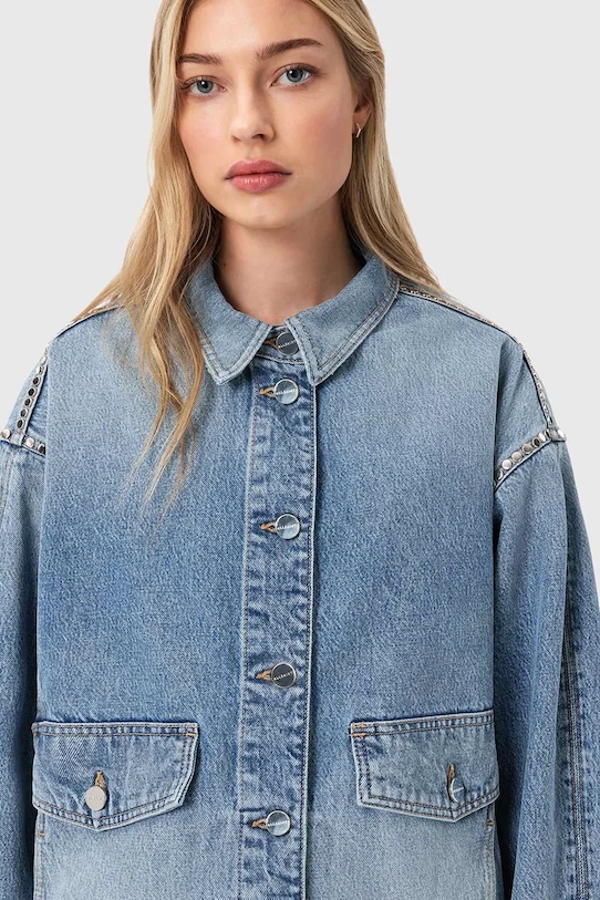 AllSaints koszula jeansowa HETTIE niebieski W113PE