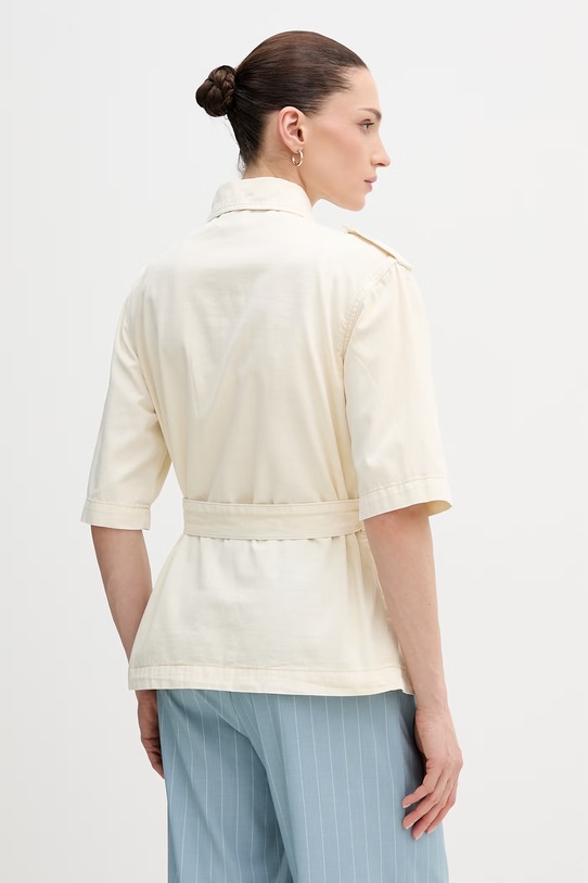 Одежда Хлопковая рубашка Gaudi 611BD35015 бежевый