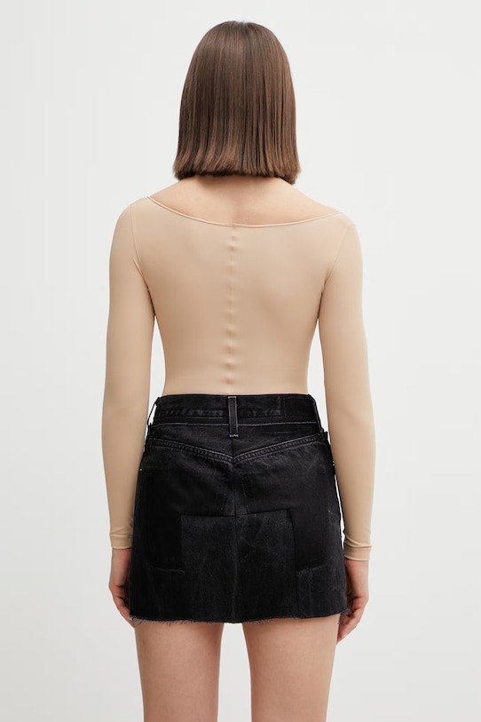 Odzież VETEMENTS body WE76BD406T beżowy