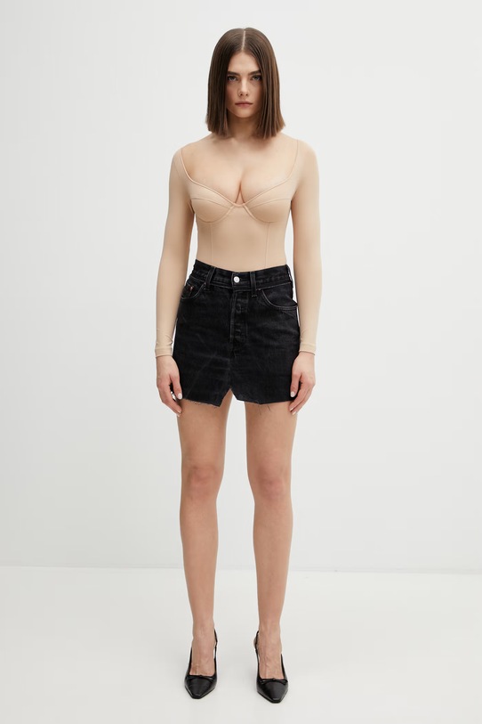 VETEMENTS body WE76BD406T beżowy