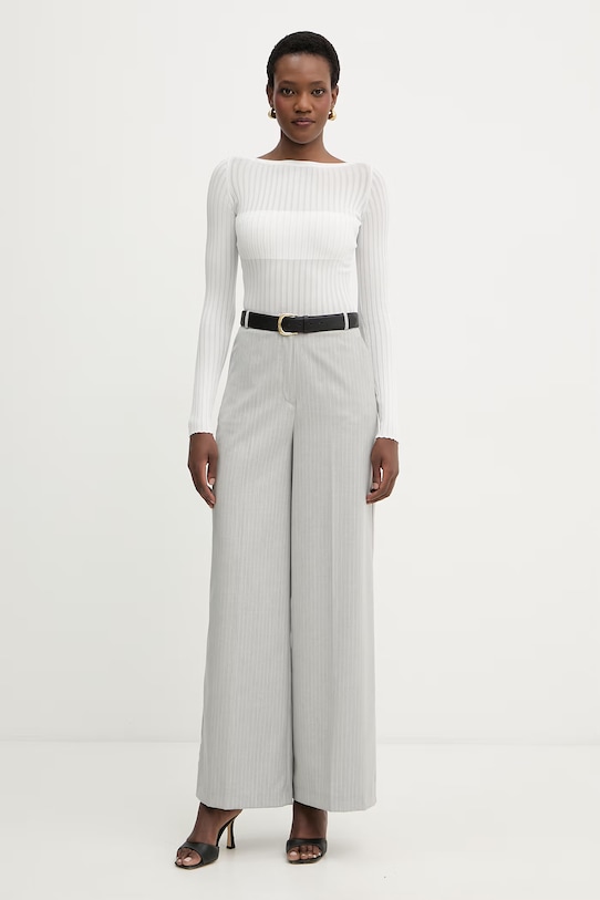 Elisabetta Franchi body damskie z wiskozą BK84S62E2 biały SS26