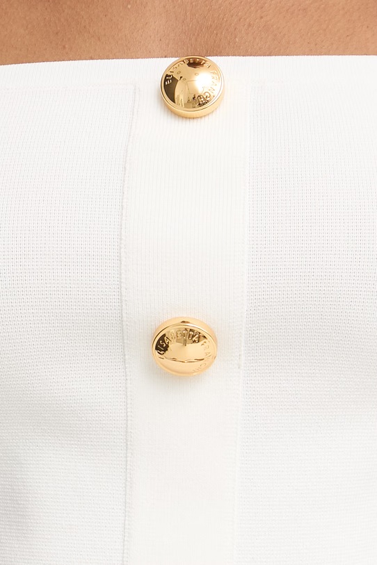 Elisabetta Franchi bluzka damska z wiskozą TK86B62E2 biały