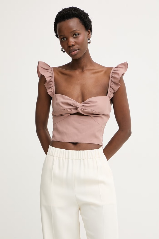 Guess top da donna con modal ROSSANA marrone W6GH92.W2383