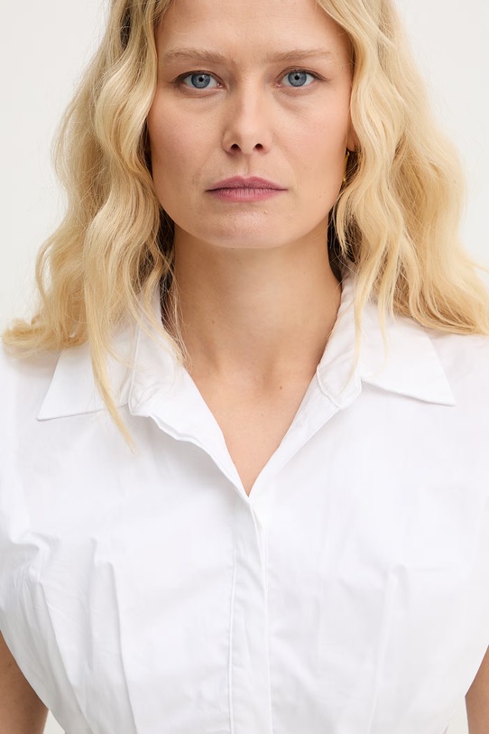 Guess πουκαμίσα Γυναικεία βαμβακερή CHERRY λευκό W6GH95.W2399