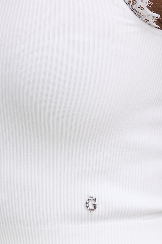 Guess crop top damski MILLIE W6GZ01.Z0606 biały