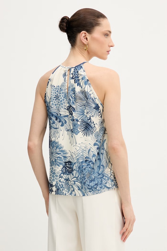 Guess bluzka z odkrytymi ramionami damska niebieski W6GHA2.W2463