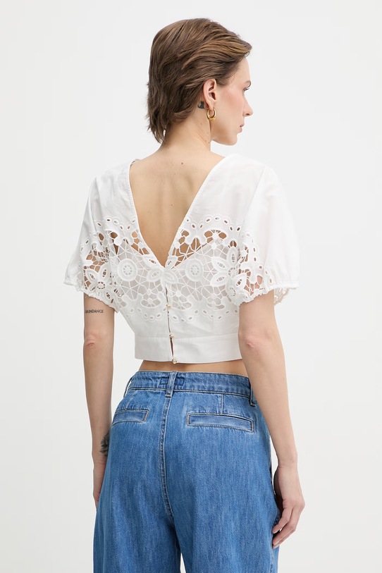 Odzież Patrizia Pepe bluzka damska bawełniana 2C1705.A773 biały