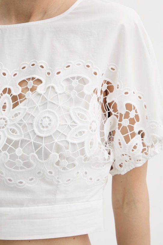 Patrizia Pepe bluzka damska bawełniana 2C1705.A773 biały