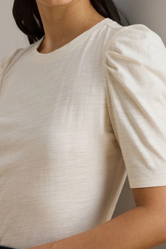 Lauren Ralph Lauren bluzka bawełniana beżowy 200P13313