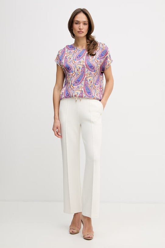 Marc Aurel bluzka damska z wiskozy 5322A11087 niebieski SS26