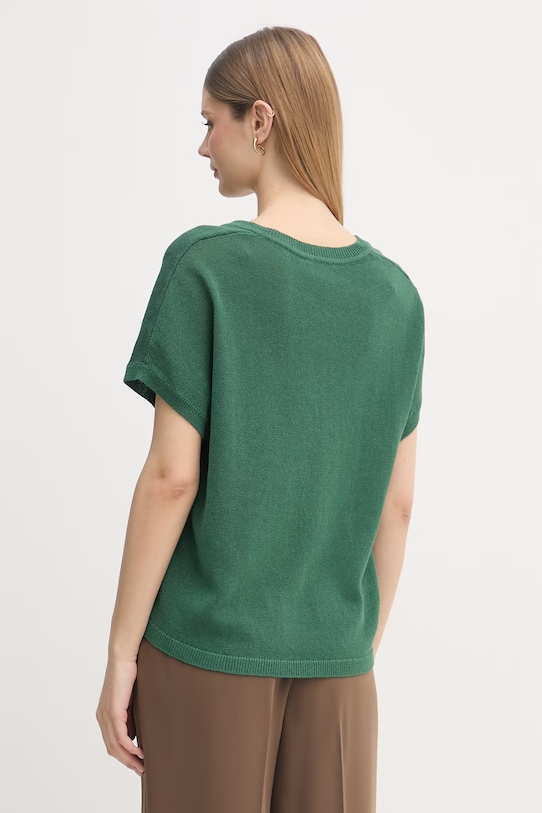 Odzież Marc Aurel sweter damski z bawełną 8362A11146 zielony
