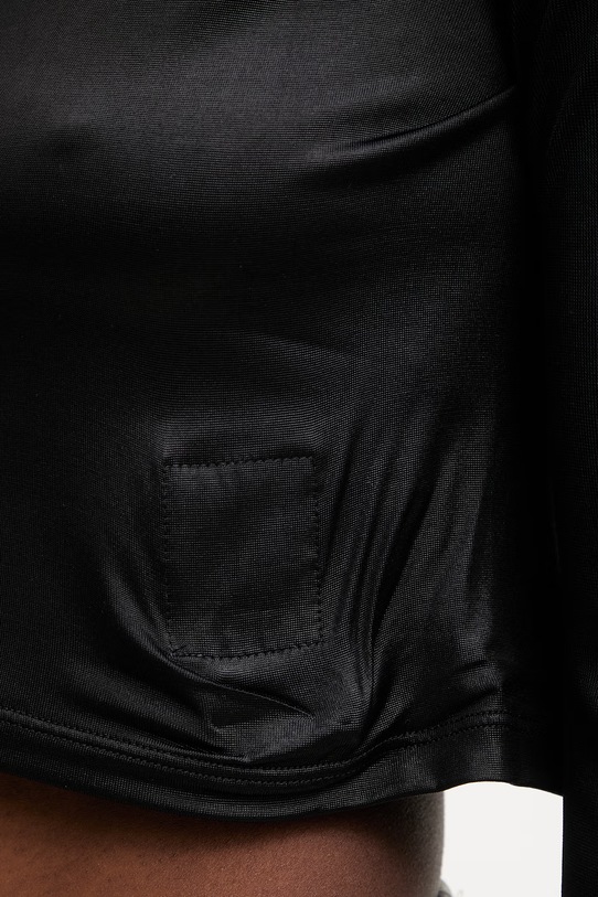 Rick Owens DRKSHDW Ziggy bluzka damska gładka czarny DS01F4214.JL