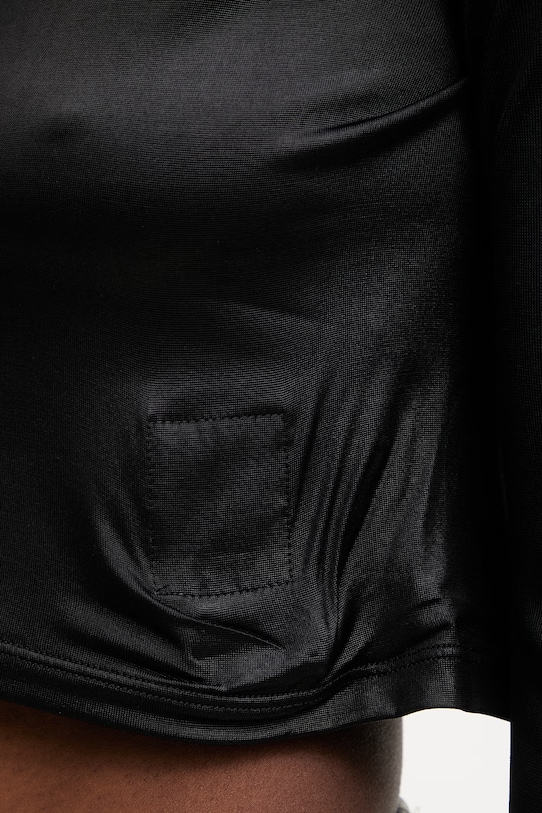 Rick Owens DRKSHDW Ziggy bluzka damska gładka czarny DS01F4214.JL