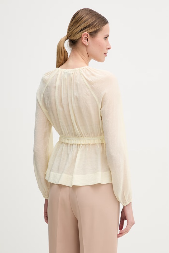 Odzież Gaudi bluzka damska z wiskozą 611FD45032 żółty