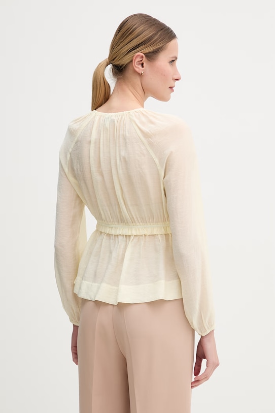 Odzież Gaudi bluzka damska z wiskozą 611FD45032 żółty