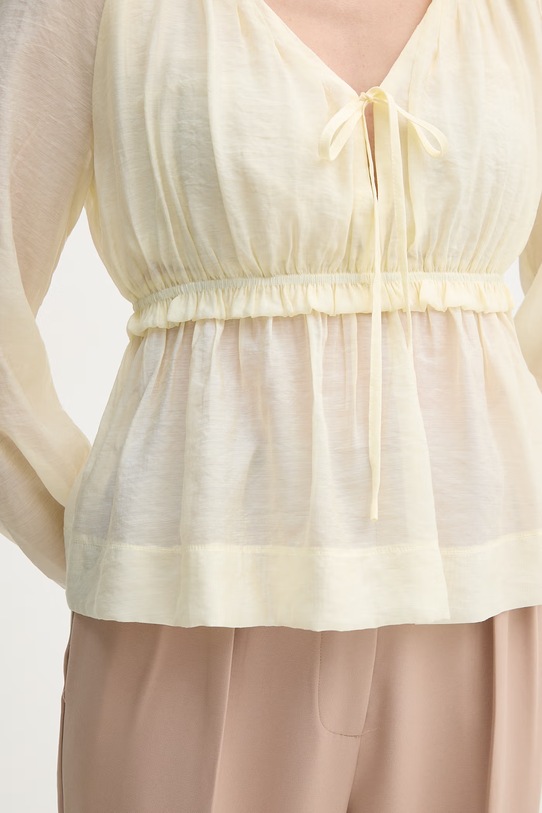 Gaudi bluzka damska z wiskozą 611FD45032 żółty