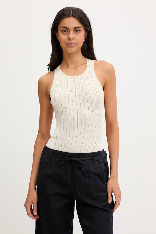 Bavlnené body Sessun slim béžová 26209024