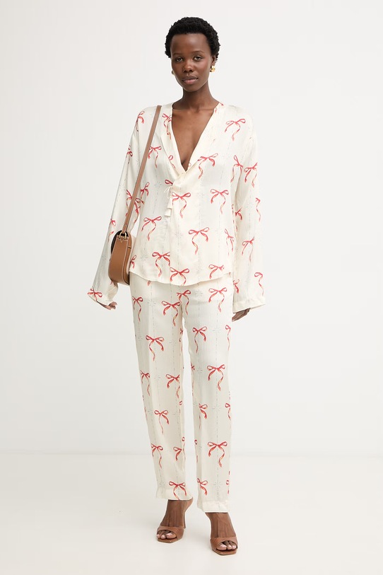 Forte Forte koszula damska z wiskozy 14912.my.shirt beżowy SS26