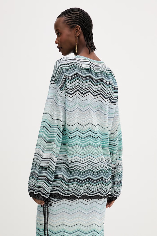 Odzież Missoni bluzka DS26SJ0F.BK01H9 niebieski