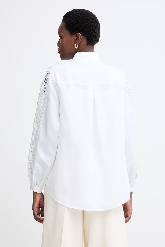 Одяг BOSS сорочка жіноча з ліоцелем Badora 50556709 білий