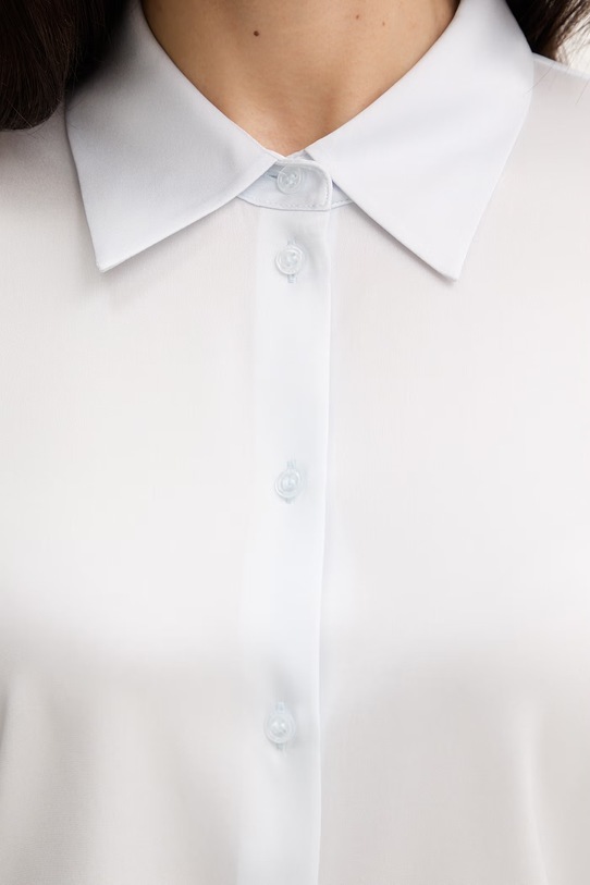 BOSS koszula z dodatkiem jedwabiu Bonya 50557203 niebieski