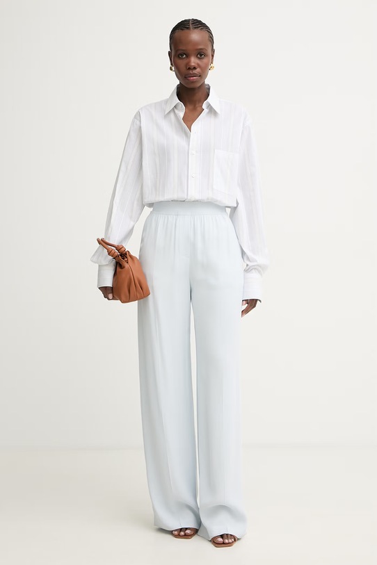 BOSS koszula damska bawełniana Saturday_1 50559872 niebieski SS26