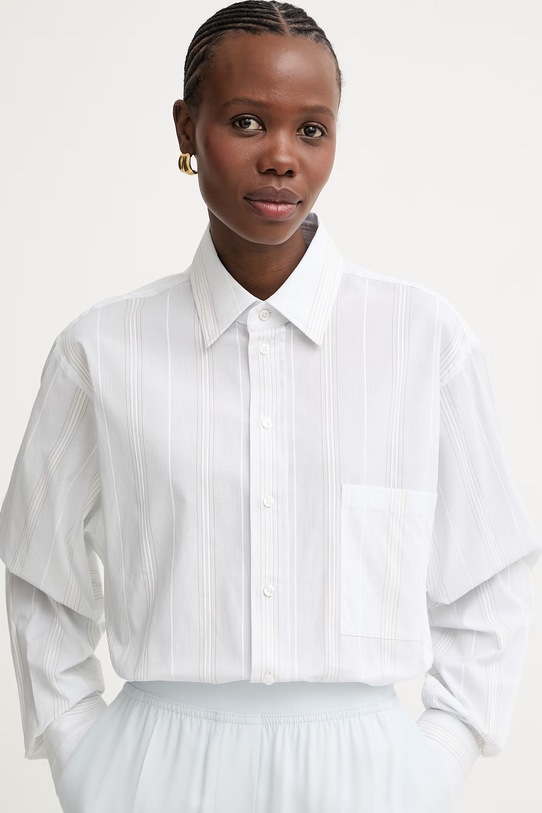 BOSS koszula damska bawełniana Saturday_1 niebieski 50559872