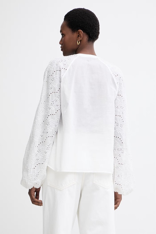 Одяг BOSS Orange сорочкова блузка жіноча бавовняна C Belvast 50559073 білий