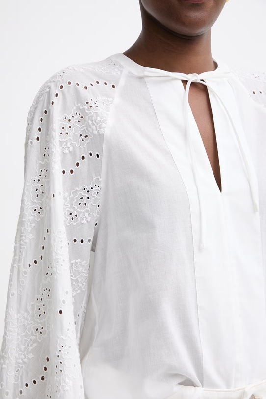 BOSS Orange сорочкова блузка жіноча бавовняна C Belvast 50559073 білий