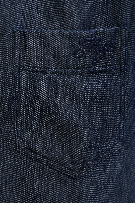 HUGO Blue srajca ženska z dodatkom lanu Erynn_B 50559135 mornarsko modra