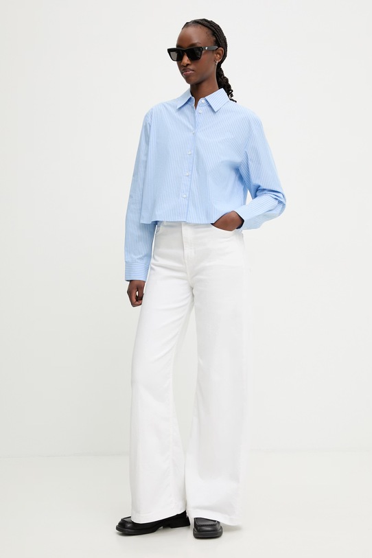 HUGO Blue рубашка для женщин из хлопка Epic_B 50559452 голубой SS26
