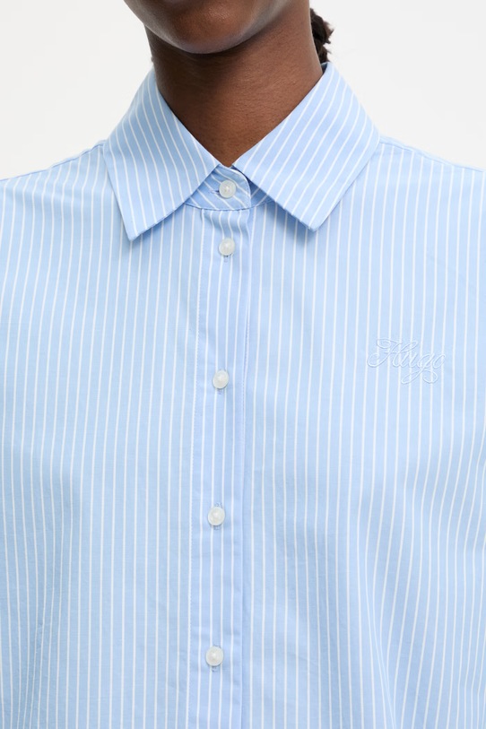 HUGO Blue рубашка для женщин из хлопка Epic_B 50559452 голубой