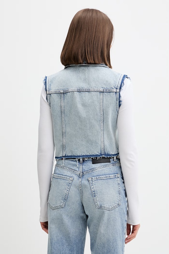 Oblečenie HUGO Blue jednoradová vesta dámska rifľová Garis_B 50557076 modrá