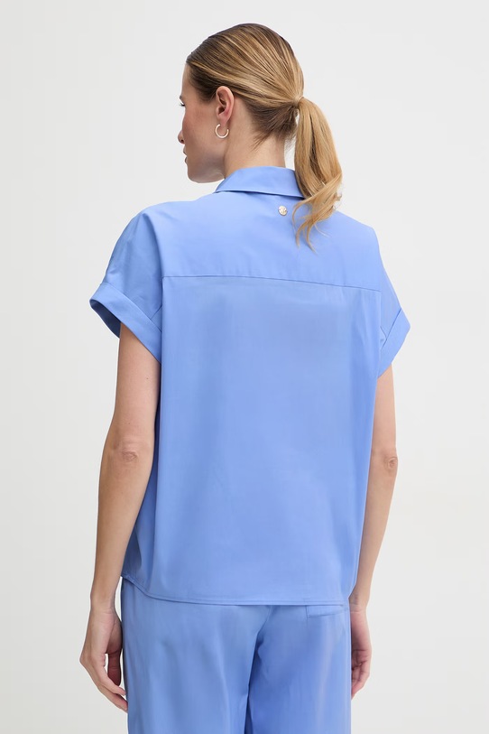 Odzież Joop! bluzka damska z bawełną 30101364 niebieski