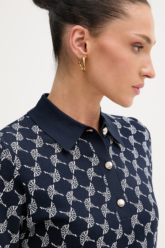 Joop! polo swetrowe damskie z wiskozą granatowy 30101736