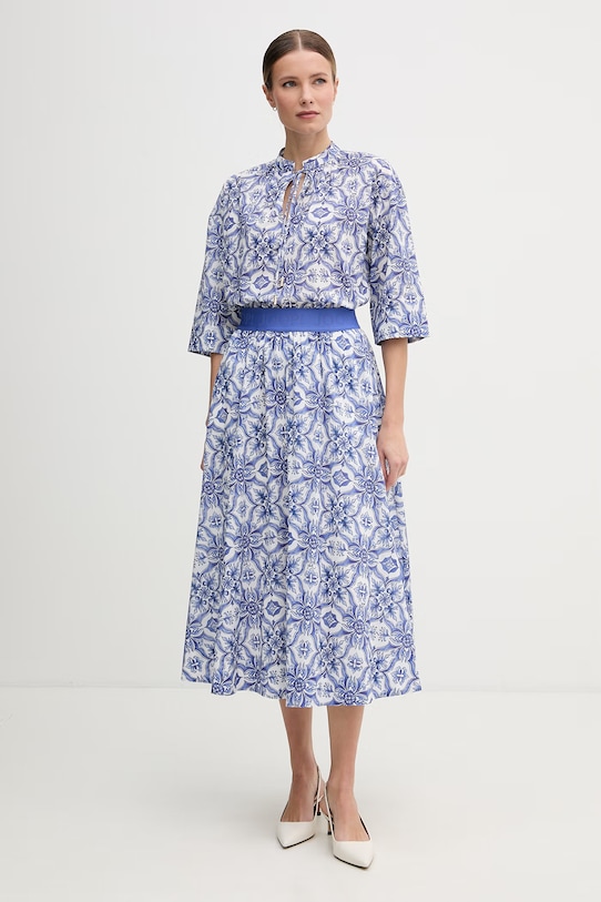 Joop! bluzka damska bawełniana 30102131 niebieski SS26