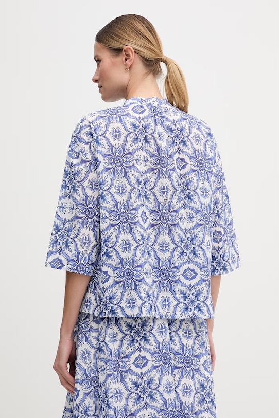 Odzież Joop! bluzka damska bawełniana 30102131 niebieski