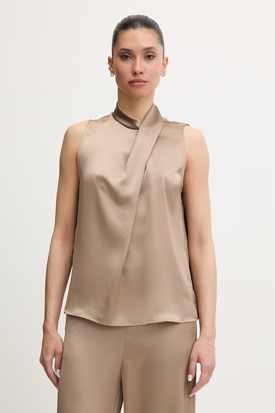 HUGO bluza sa otvorenim ramenima za žene bež 50566904