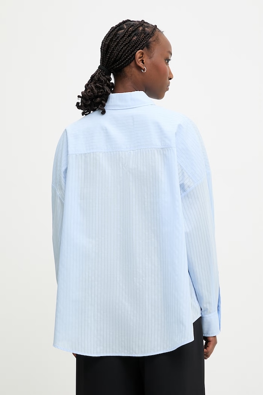 Одяг HUGO сорочка жіноча бавовняна East 50559131 блакитний
