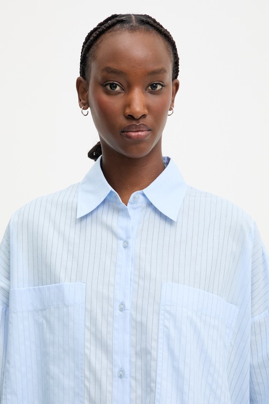 HUGO сорочка жіноча бавовняна East блакитний 50559131