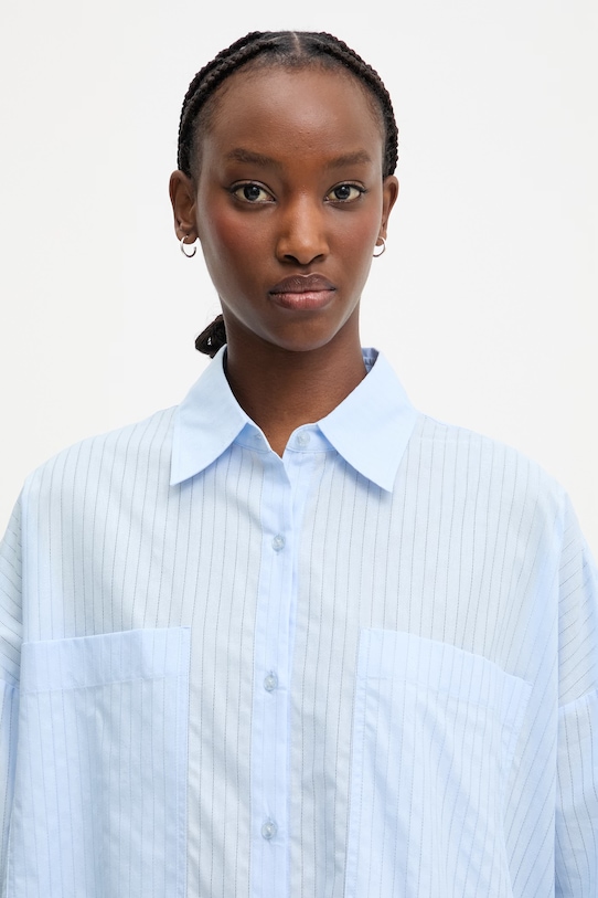 HUGO сорочка жіноча бавовняна East блакитний 50559131