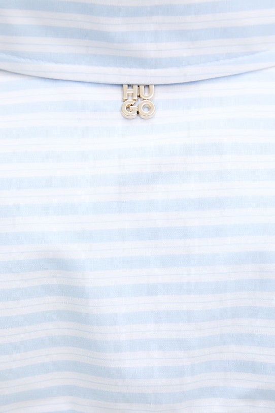 HUGO koszula damska bawełniana Eustyna 50559532 niebieski