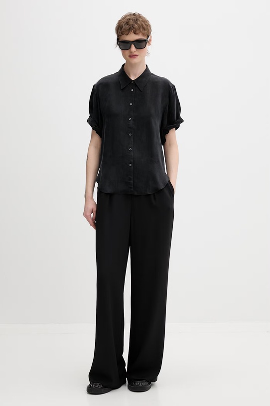 HUGO dámska košeľa Enchanted 50559538 čierna SS26