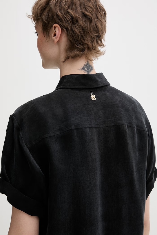 HUGO dámska košeľa Enchanted 50559538 čierna