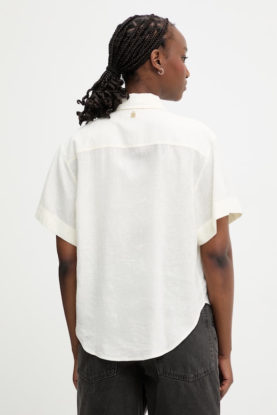 Oblečení HUGO košile dámská lněná Encantada 50566793 béžová