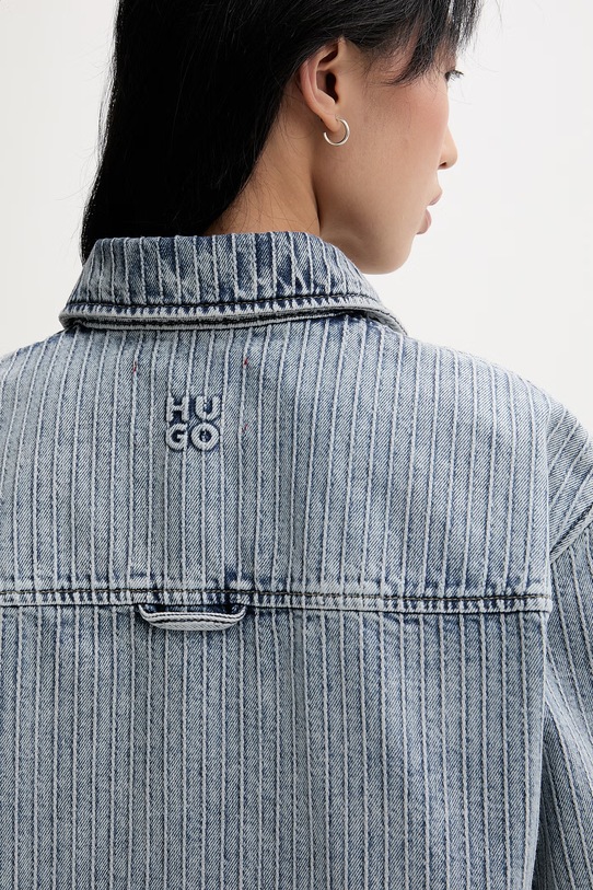 HUGO koszula damska jeansowa Gesila_1 niebieski 50559758