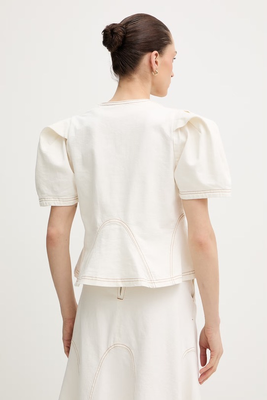 Odzież MUNTHE bluzka damska bawełniana BAYNOR 261100326103 beżowy