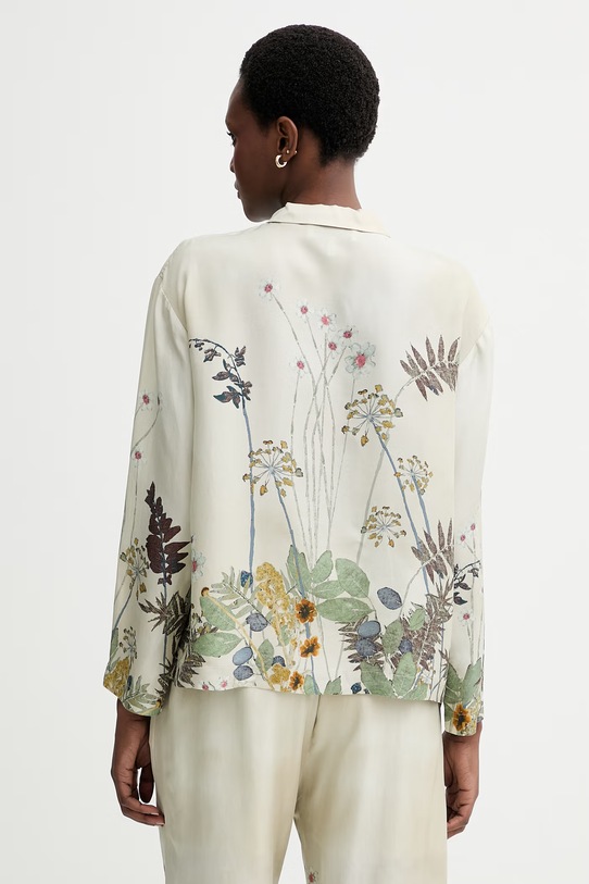 Odzież MUNTHE koszula jedwabna FAIZA 261104426118 zielony