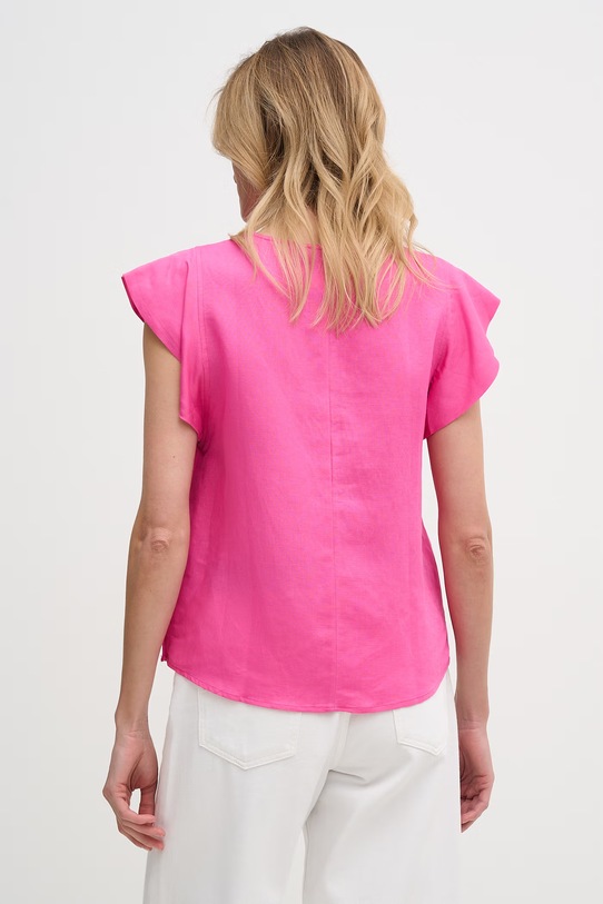 Oblečenie Lola Casademunt blúzka dámska s ľanom LS2615099 ružová
